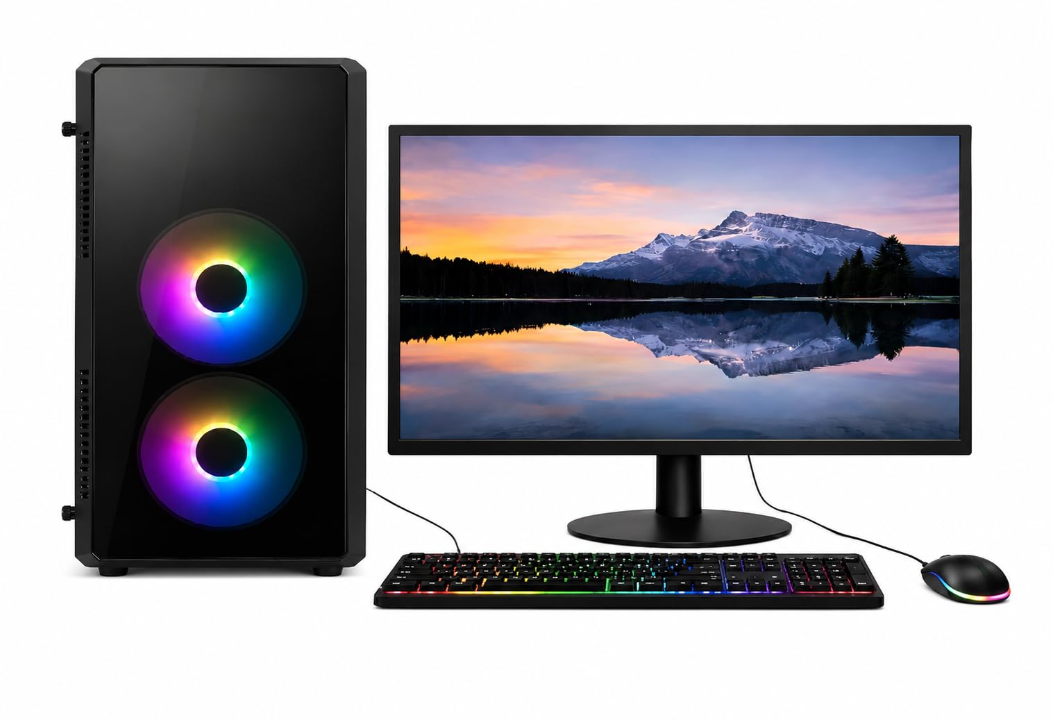 IT Assembled Desktop PC i3 6th Gen 3.70GHz | 8GB DDR4 RAM | 128GB SSD | Windows 11 Pro | MS Office | HDMI & VGA | WiFi | RGB Gaming Cabinet CPU for Home & Office Use-image-26