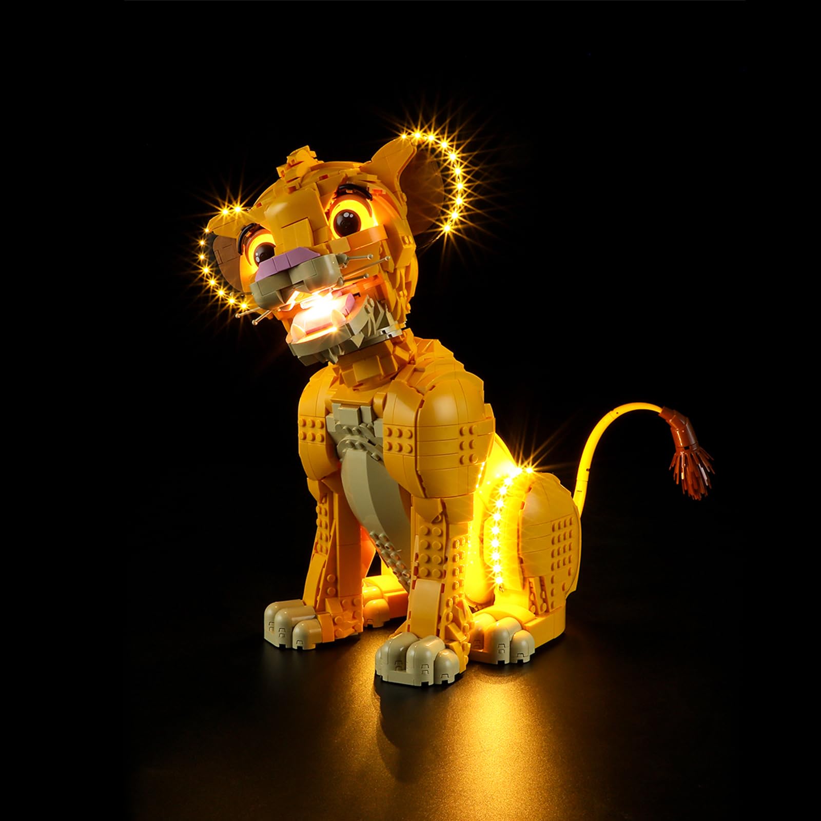Mililier LED Light Kit for Lego 43247 Young Simba The Lion King Set, Compatible with Lego 43247 Building Blocks Model(Not Include Blocks Set)
