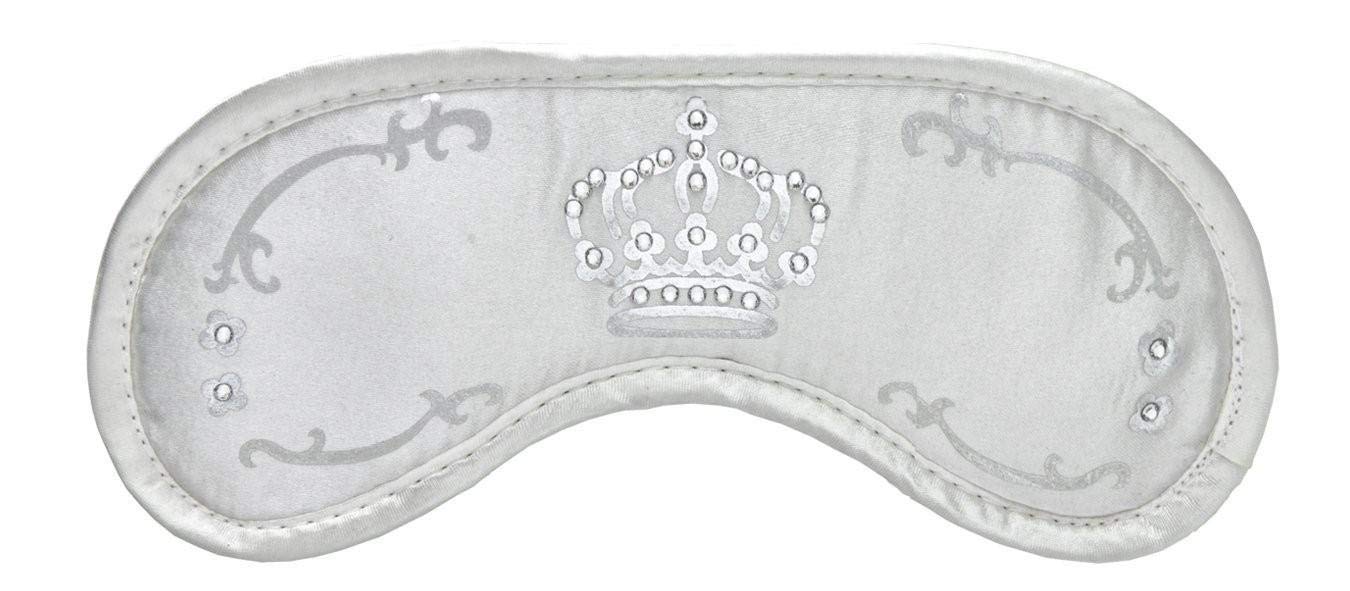 DaydreamCROWN with Swarovski crystal, Sleeping Mask great for deep peaceful Sleep, Premium Quality with Adjustable Strap, Sleeping Aid, Blindfold, Cotton.