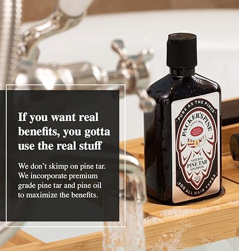 Miniatura 2 de Packers Pine Champú de alquitrán  Fabricado en Estados Unidos con todos los ingredientes activos naturales  Champú para tratamiento del cuero