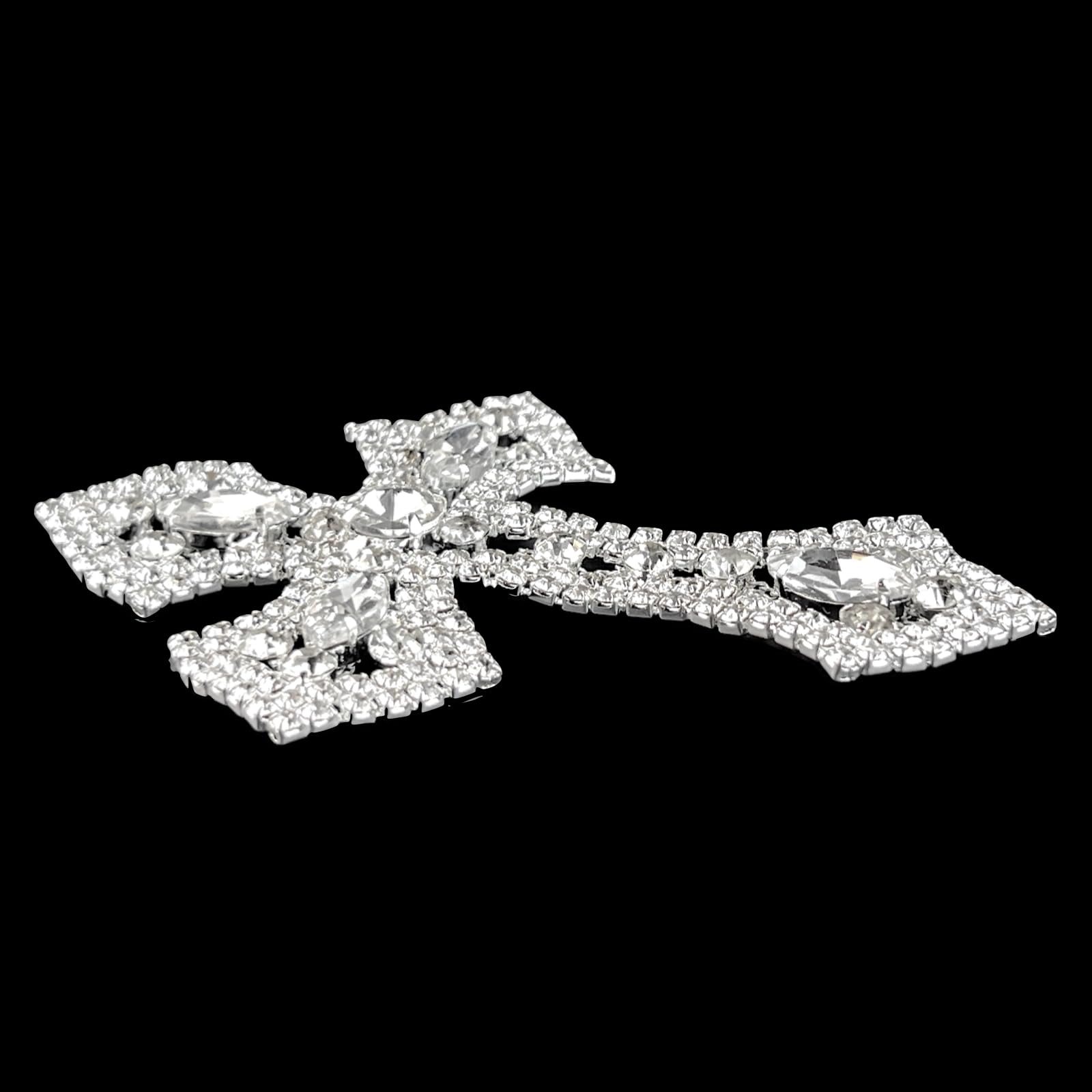 Amazon.com: Starlight Trimmings Rhinestone Cross Applique with