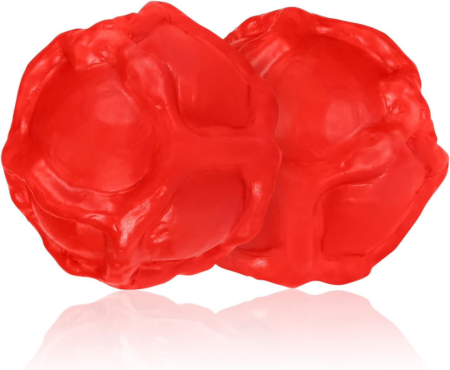 WINGPET Durable-Dog-Balls-Chew-Toys, Natural Rubber Bounce Balls, Great for Outdoors Training or Fetch Game, 2.4 Inch, Pack of 2 (Large…