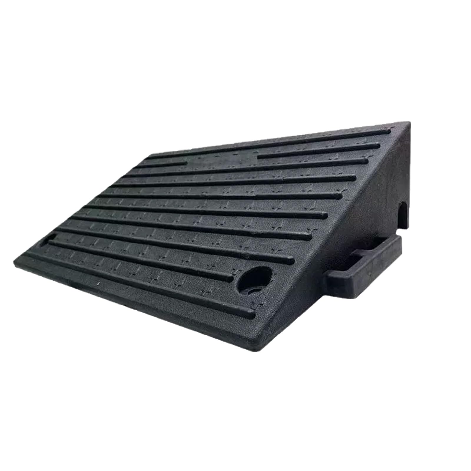 KRXSOBNV Threshold ramp, Rubber Driveway Ramps for Low Cars with Side Buckles & Solid Base for Wheelchairs, Trucks, Motorcycles(11cm)