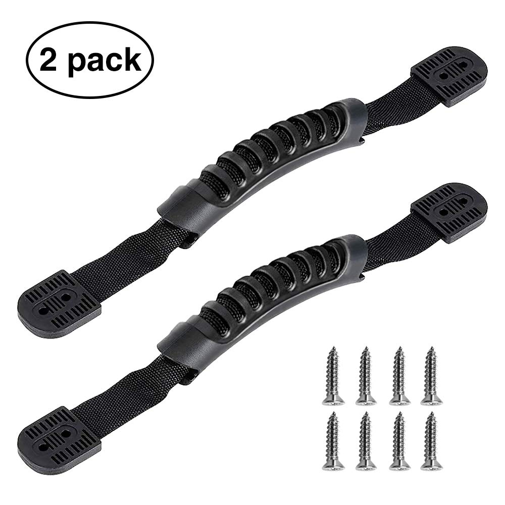 Housedeco 2 Kayak Carry Handles with Kayak Hardware for Kayaks Suitcase Luggage,Black