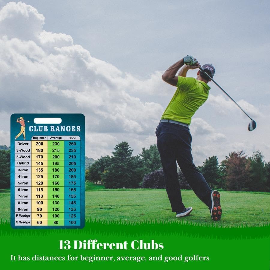 Golf Distance Chart In Meters Golf Club Distance Card Virtual Golf
