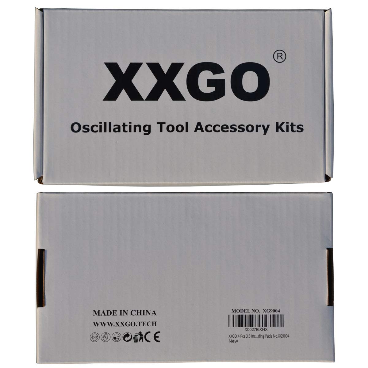 XXGO 4 Pcs 3.5 Inch Triangle Hook & Loop Oscillating Multitool Sanding Pads No.XG9004 - - 