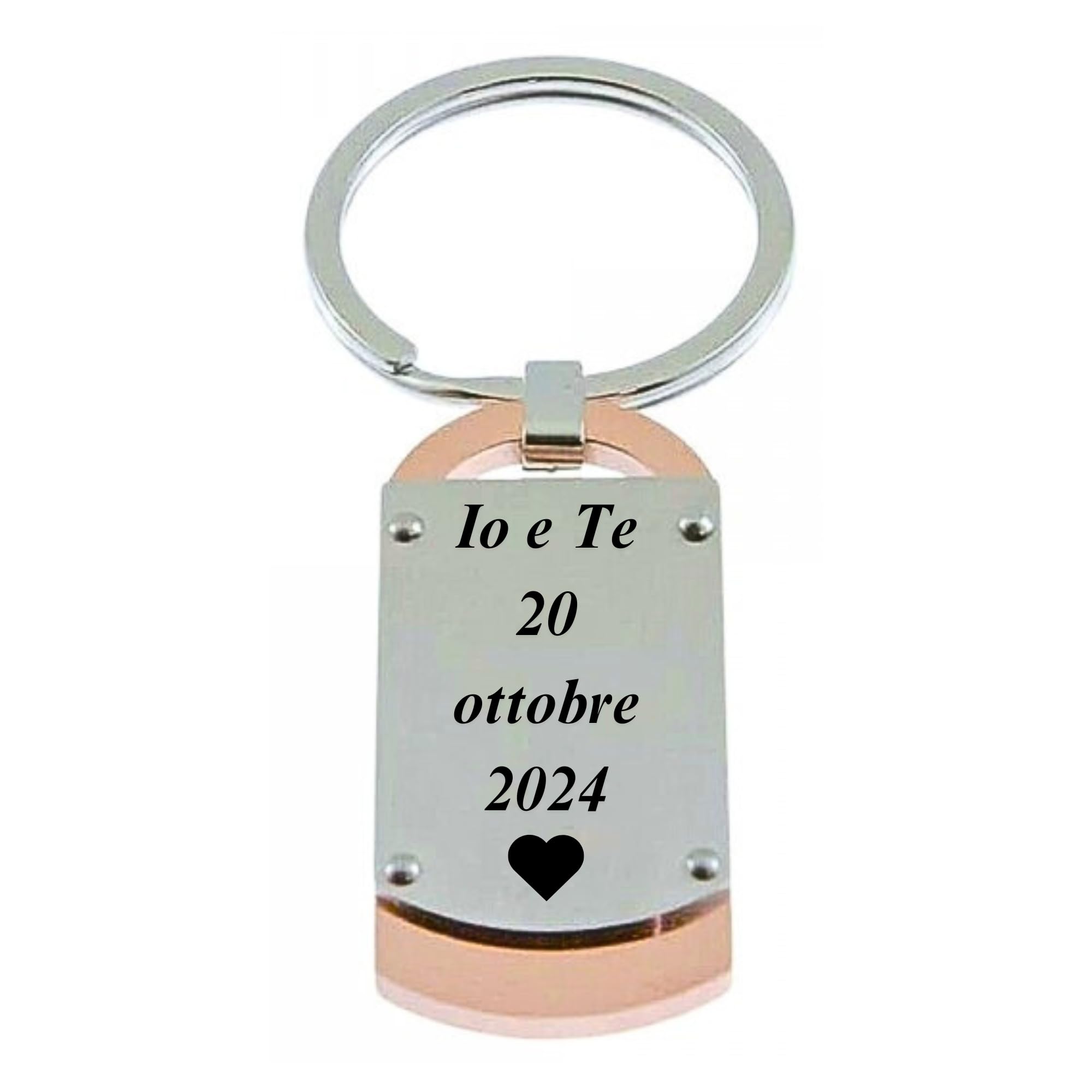 Portachiavi uomo piastra acciaio prt0036