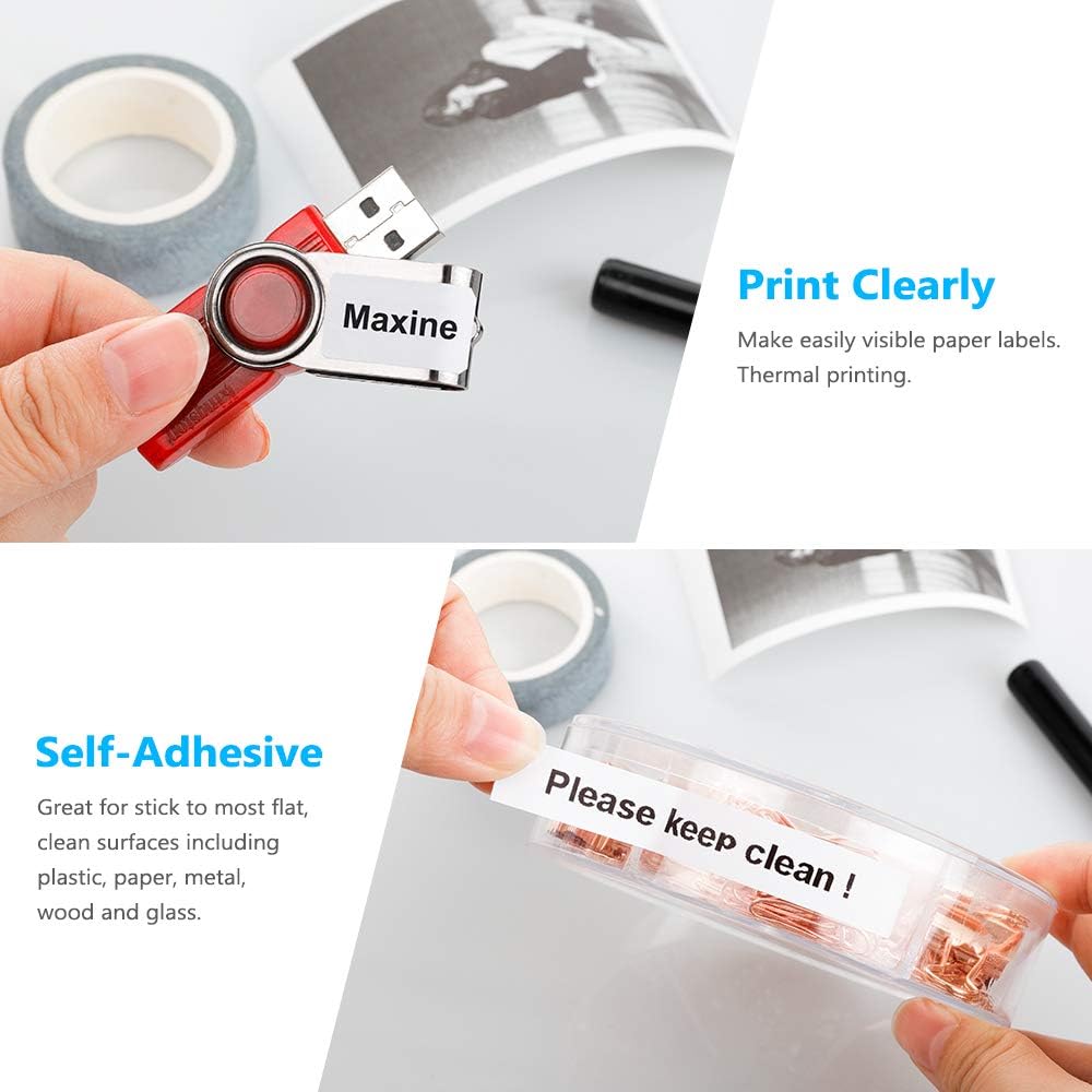 Label KINGDOM 20 Pack Replace for Dymo Label Maker Refills Compatible with Dymo Label Tape 91330 10697 Refills, Lt Paper Self-Adhesive Labeling Tape for Labeler LT-100T LT-100H LT200B Plus QX50