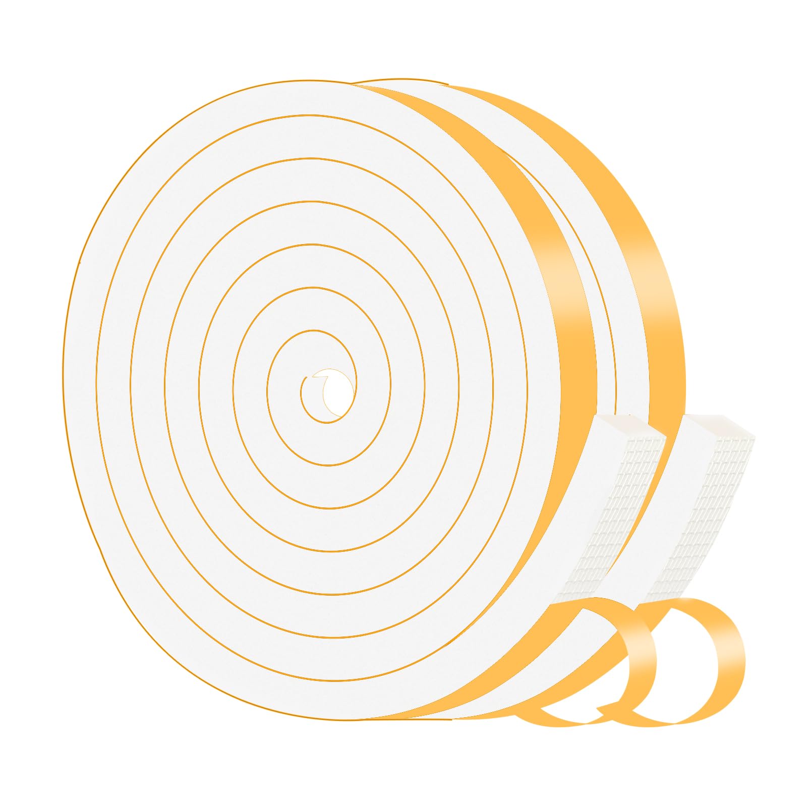 Weather Stripping,High Density CR,Strong Adhesive,1/2 in x 3/8 in x 13Ft