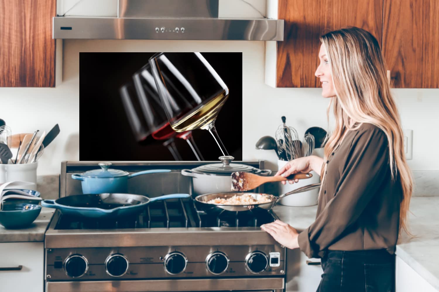 Crédence Cuisine Fond De Hotte Bain De Fruits - Verre Trempé - L 80 Cm X H 80 Cm Macredencedeco 93893741