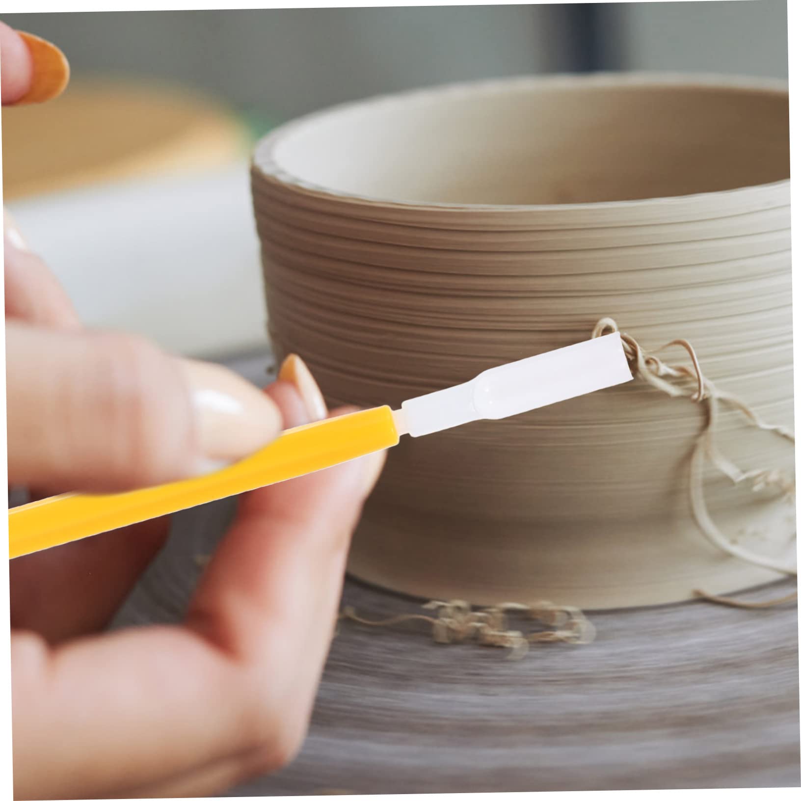 Iyalezirk Bouteille Applicatrice De Pointe De Précision En Céramique En Métal Pour Glaçage De Poterie, Bouteille à Presser De Glaçage De Poterie à Queue Coulissante Pour Fournitures D'Argile