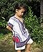 RaanPahMuang Kids Unisex African Dashiki Shirt 100% Soft Cotton Short Sleeve Wht, 8-10 Years, Blue Violet on White
