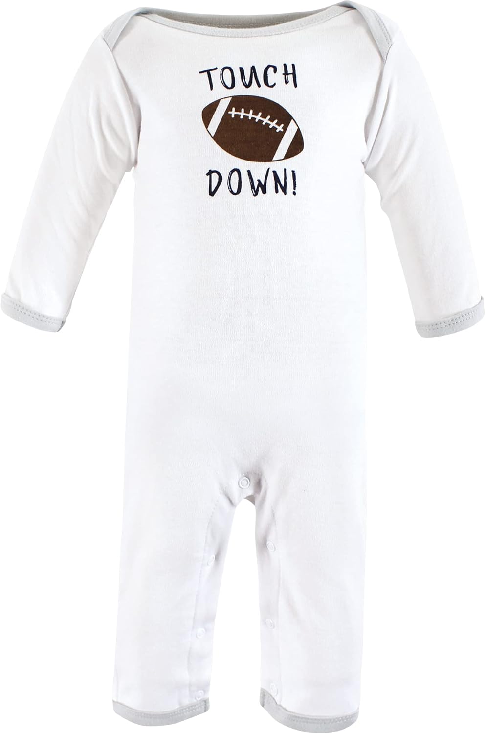 Hudson Baby Girls Unisex Cotton Coveralls, Touch Down, 9-12 Months, Touch Down, 9-12 Months US - Image 3
