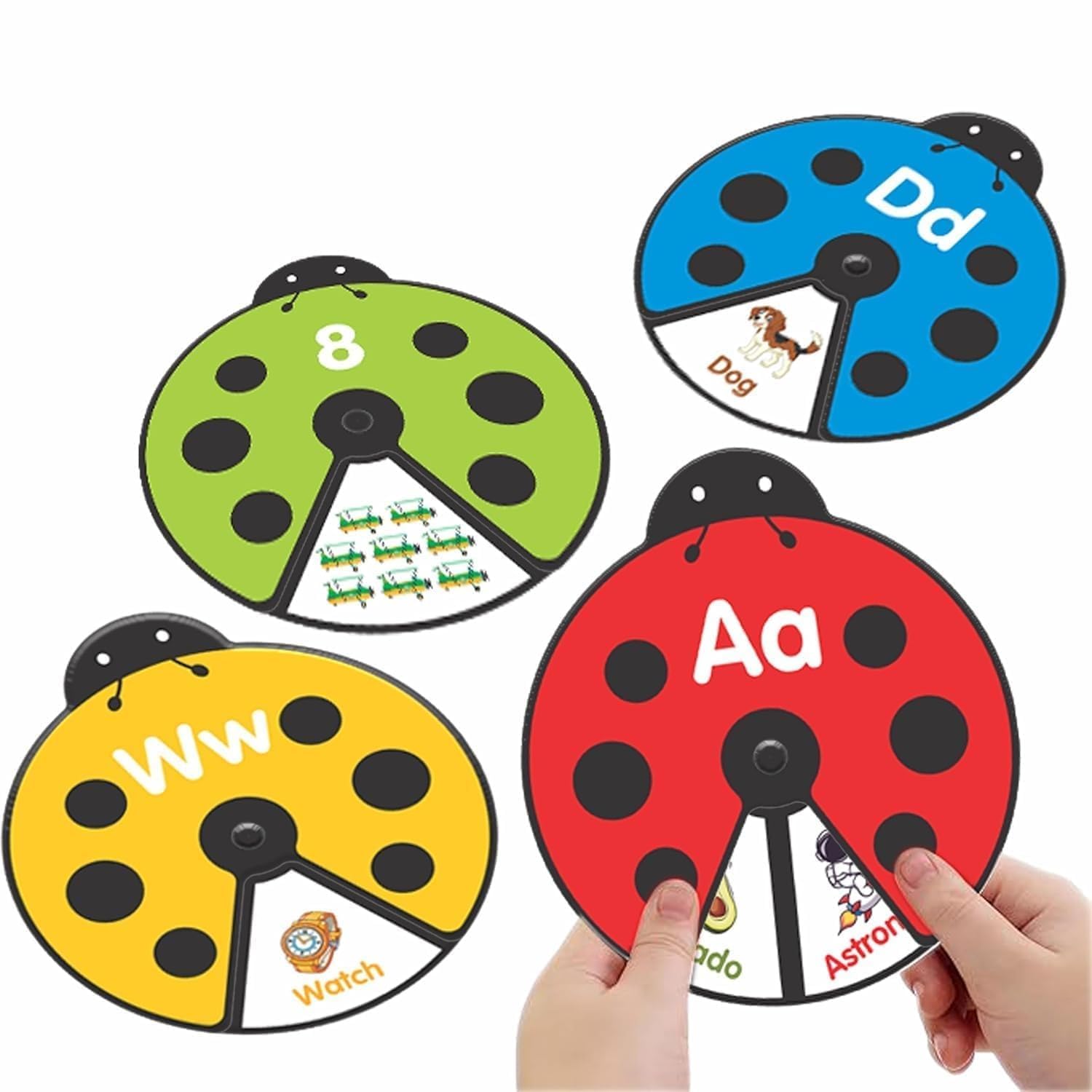 Alphabet Number Spinner Learning Toy for Kids, Preschool Educational Spinning Game with Letters & Numbers, Early Learning Activity Toy for Toddlers & Kindergarten Boys Girls-picture-30