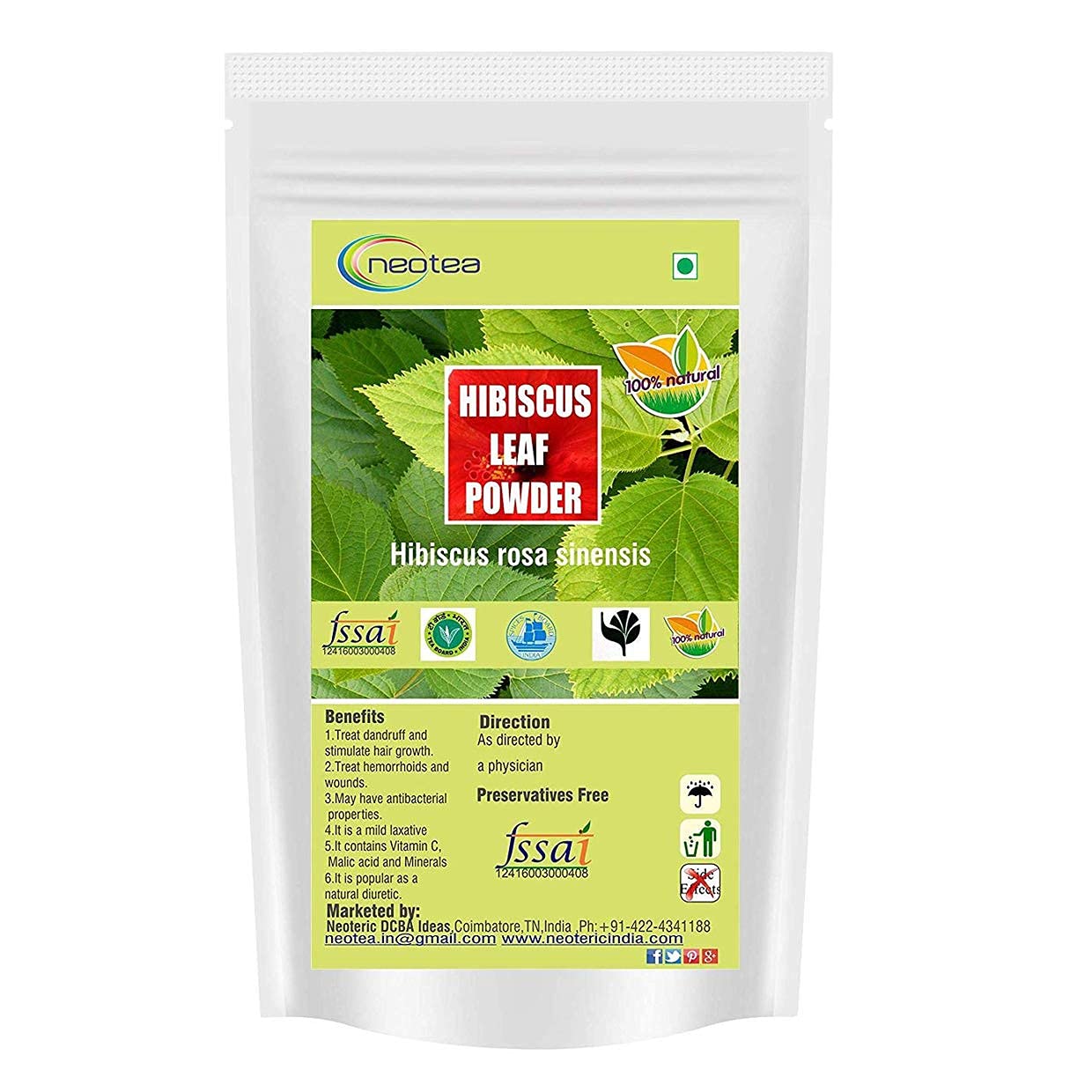 Neotea Sembaruthi Ilai | Hibiscus Leaf Powder (1kg)