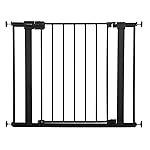Safety 1st Easy Install Baby Gate for Doorways, Auto-Close Pressure-Mounted Magnetic Latch, Indoor Dog Gates, No Drilling, Fits 29-38, Black
