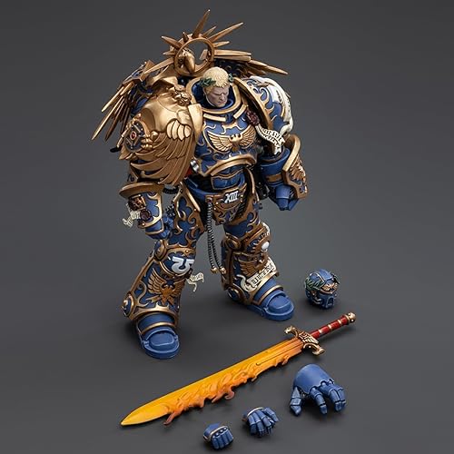 Miniatura 7 de JOYTOY Figura de acción Warhammer 40K 118 de 7 pulgadas, colección Ultramarines Primarch Roboute Guilliman, regalo para amantes de figuras de acción