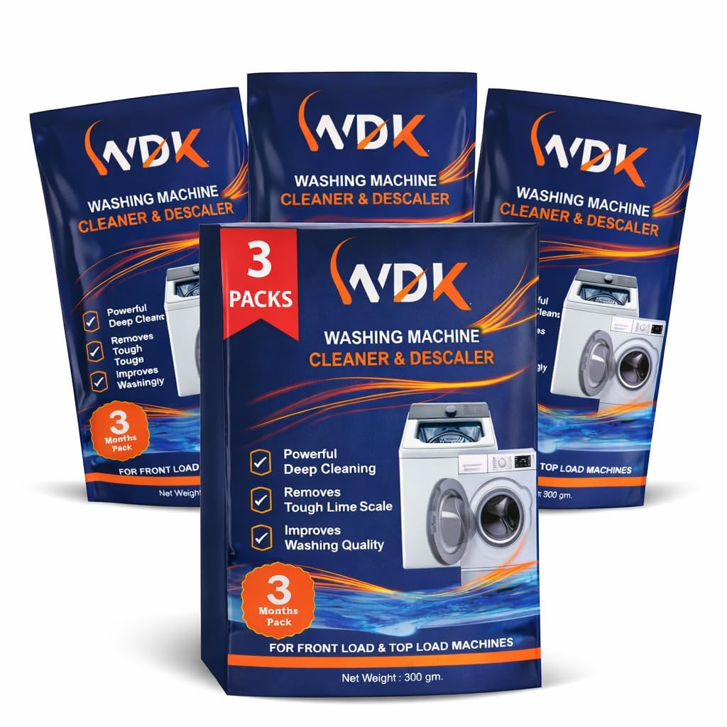 WDK Washing Machine Cleaning Powder | 3 Pack Value Combo | Deep Clean Drum | Removes Bad Smell & Scale | For All Types of Machines-image-11