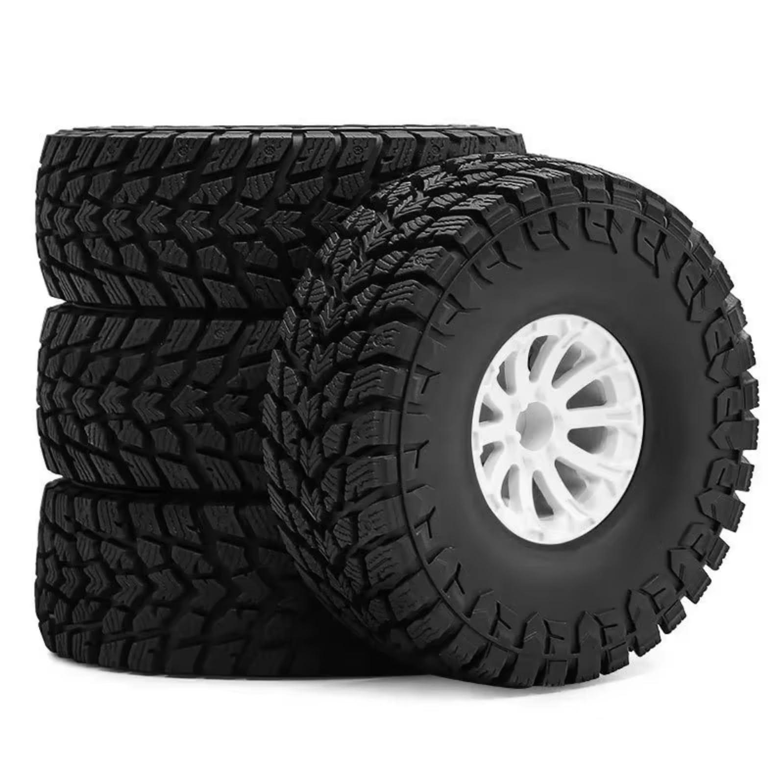 Pneumatici Delle Ruote Pneumatici In Gomma 119mm 1.9 Pollici Per Assiale Per SCX10 90046 Per Traxxas Per TRX4 Per Redcat Gen8 1/10 RC Car Crawler Parti Ricambi Crawler RC