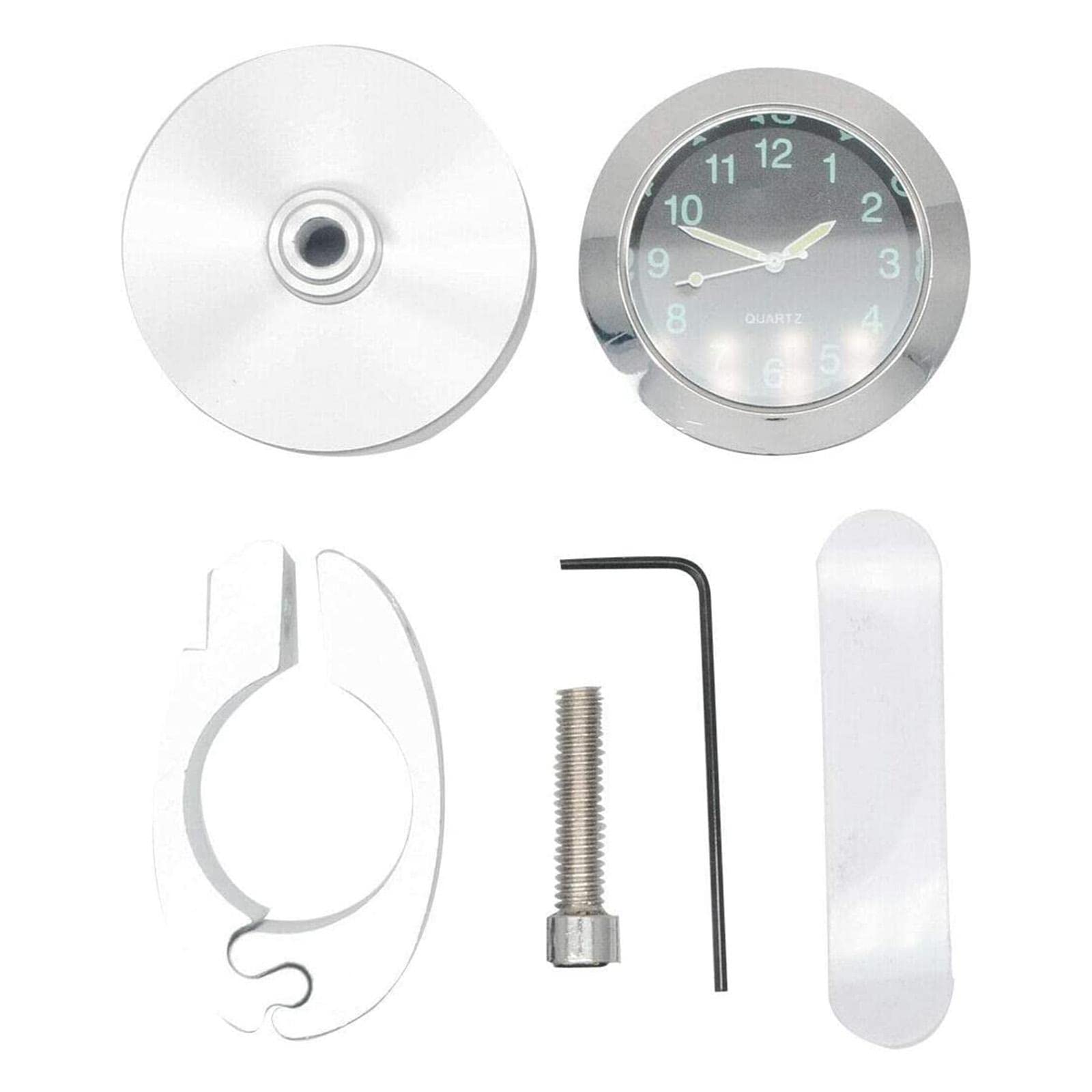 Waterproof Motorcycle Handlebar Clock Glow In Dark Bicycle Bike Watch Silver eBay Motors | Parts & Accessories | Motorcycle Parts | Handlebars, Grips & Levers | Handlebars-picture-13
