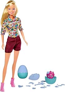 Barbie Articulada Simba Steffi Love Dino Surprise 105733606 - Muñeco De Vestidor En Expedición Con Dos Huevos De Dinosaurio Para Romper, 29 Cm, A Partir De 3 Años Ken Barbie Muñeco Familia Barbie