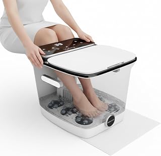 Drumstone Premium Foot Spa Massager with Heat Bubble Vibration Pedicure Tub for Relaxation Foot Care Soothing Soak Portabl... Price In India