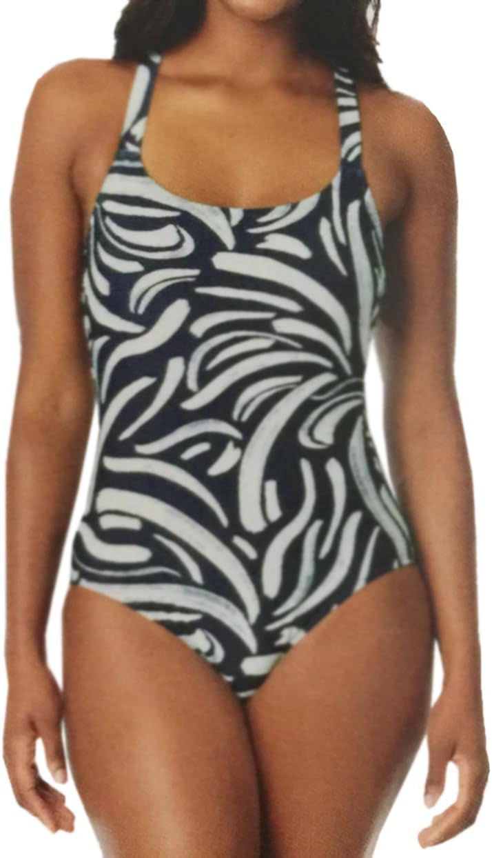 Hurley Women's UPF 50+ Sun Protection Printed One Piece Swimsuit