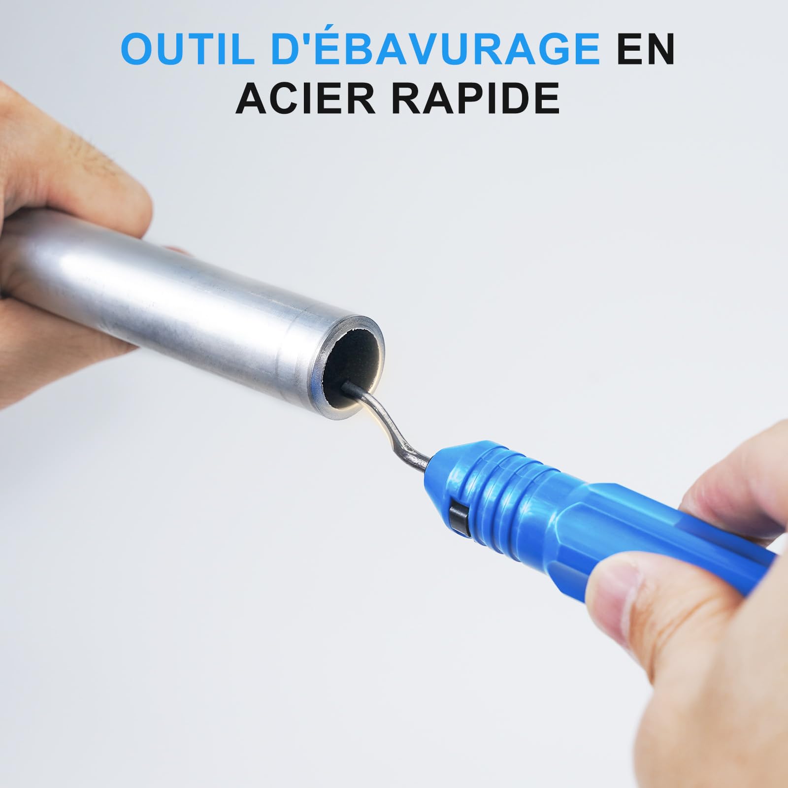 HYCHIKA Coupe Tube 3-50 mm / 0.1-2 Pouces avec ébavureur - Coupe-Tube Polyvalent pour Tous les Métaux Courants Tels que Cuivre, Aluminium, Plastique, Ainsi que les Tubes Composites