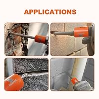 Vista 3 de Broca de rastrillo de mortero de diamante, enrutador de 4/25 pulgadas x 1 pulgada con rosca de 5/8-11 para señalar, granito, mármol, hormigón