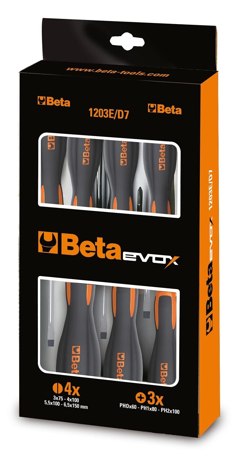 BETA UTENSILI 1203E/D5-JUEGO DE 5 DESTORNILLADORES