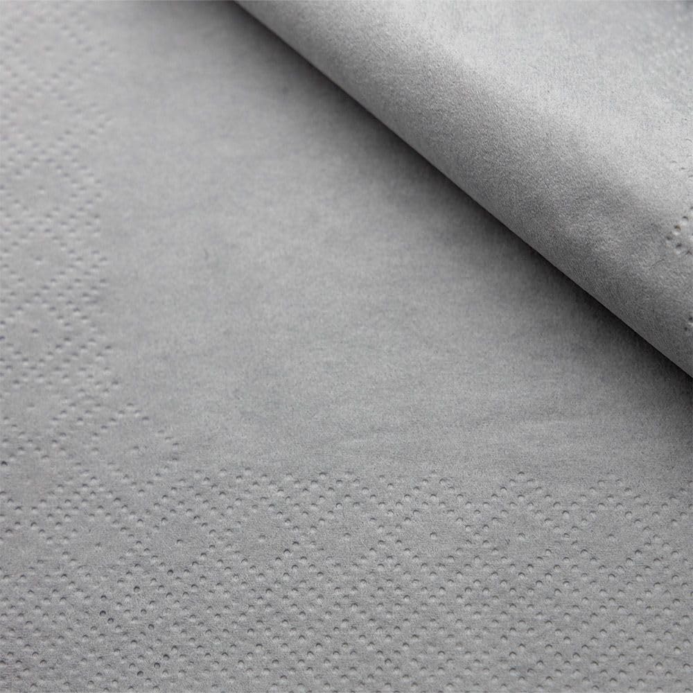 Servietten Grau 33x33 cm, 2000 Stück (8x250) – 2-lagig, 1/4-Falz, Zellstoff, 30g/m² – Premium Papierservietten für Hochzeit, Geburtstag, Party & Gastronomie