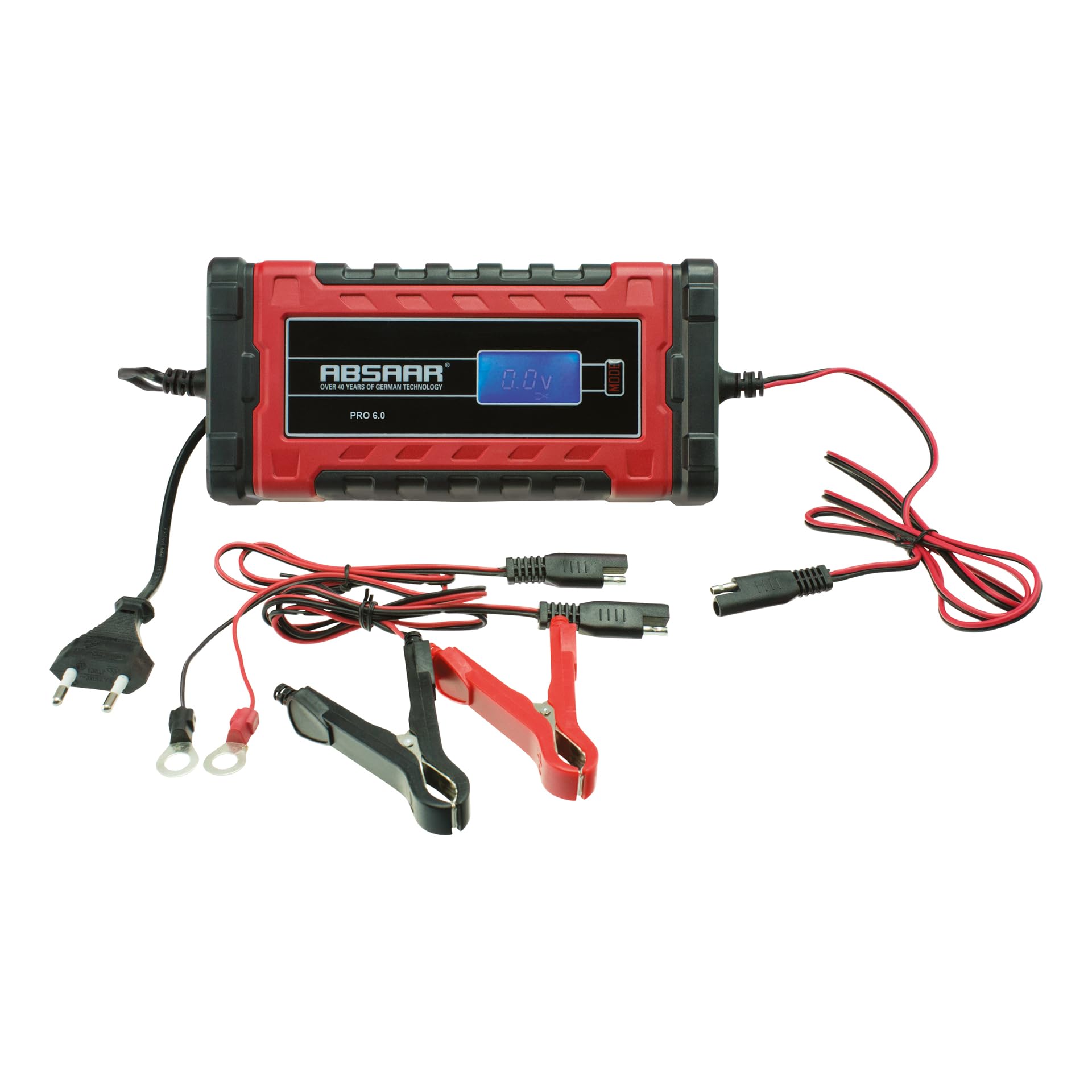 Absaar Autobatterie Ladegerät Batterieladegerät für KFZ LKW Motorrad Batterien Bis zu 180AhAh 0635676