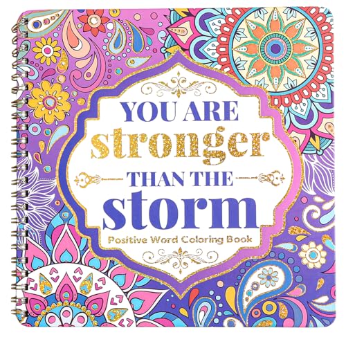 Womens Coloring Book 30 Pages Inspirational Quotes Coloring Books for Adults to Relax and Relieve Anxiety Gift for Mothers Day Birthdays Christmas Anniversaries