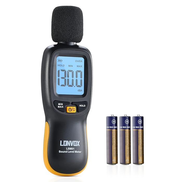 Buy Decibel Meter, LONVOX Digital Sound Level Meter with 30 to 130 dBA