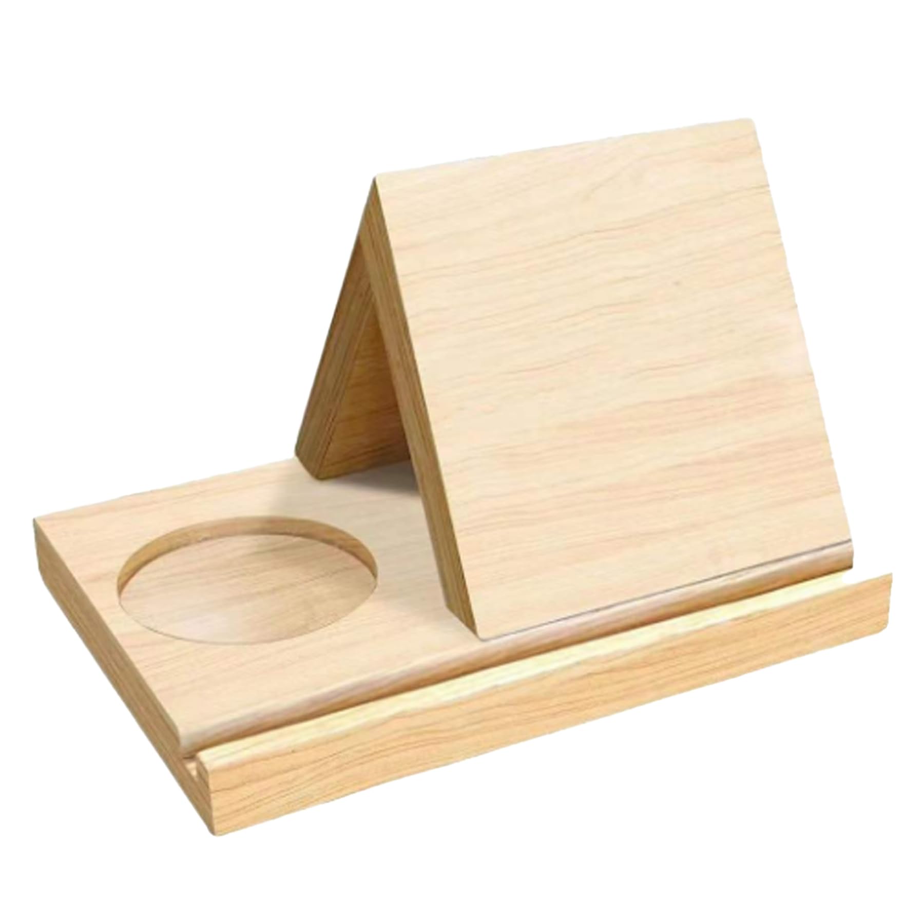 Estantería pequeña triangular para organizar libros y tazas sin ocupar espacio