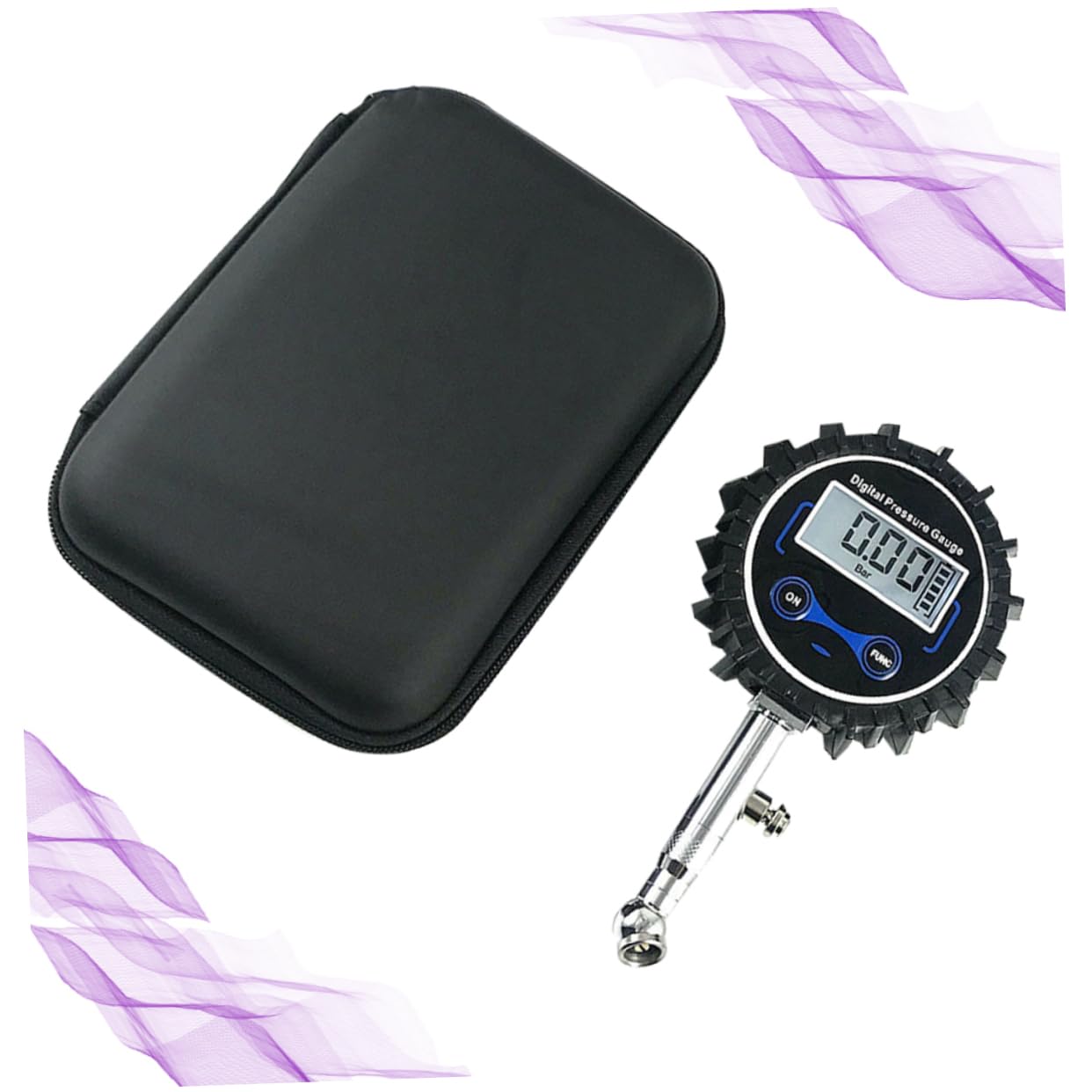 ULTECHNOVO High Precision Tire Air Pressure Gauge Heavy Duty Metal for Car Truck Motorcycle Bicycle
