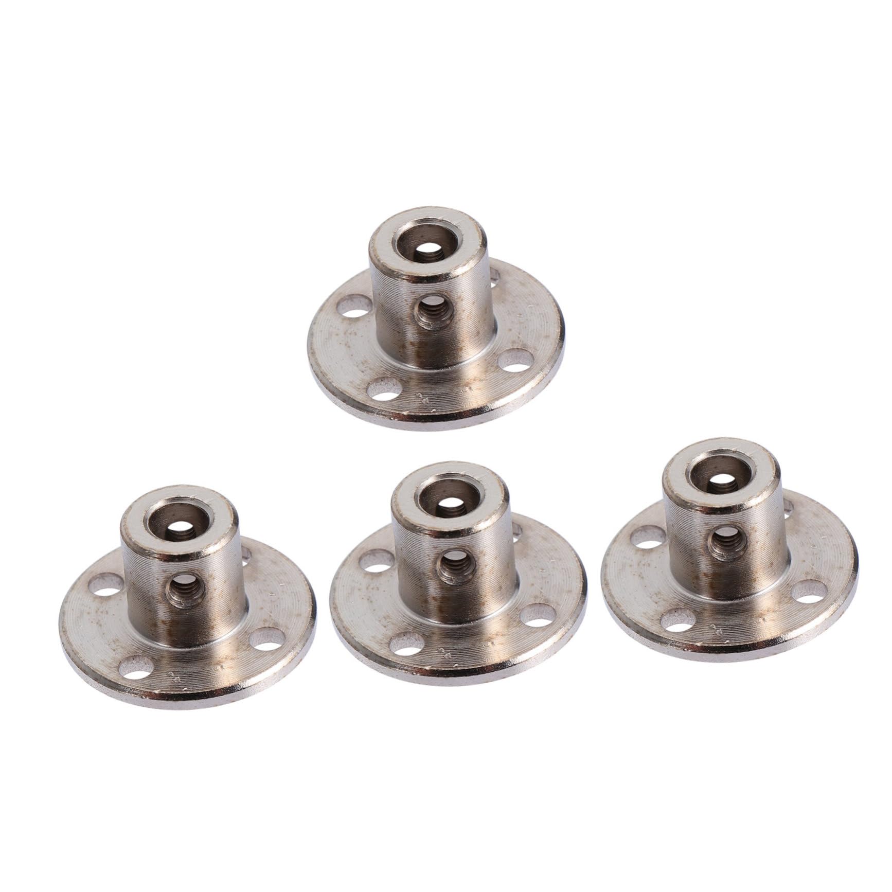 NAMOARLY Flange Coupling Motors Guide Shaft 4 Pcs 5mm Flanged Shaft Coupling Flexibility for Model Car Boat Hardware