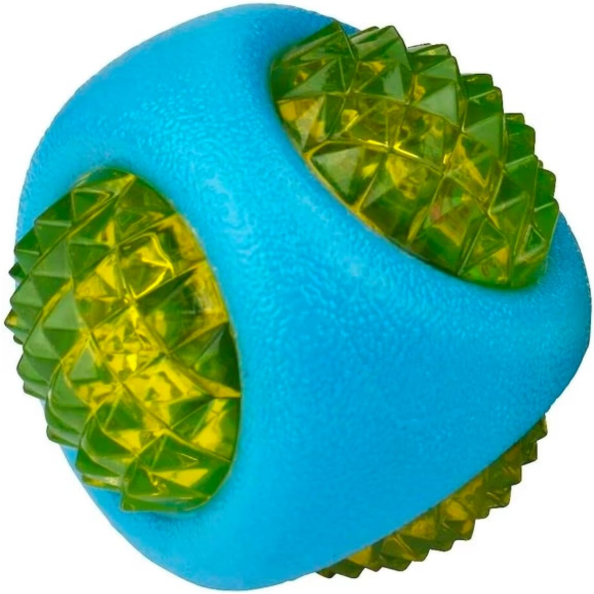 Dog Dental Lighted Translucent Rubber Diamond Balls 3 inch Small to Medium Canines (Full Set - All 3 Balls)