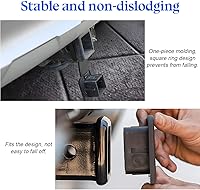 Vista 3 de zipelo 2 fundas para enganche de remolque, cubierta de goma resistente para enganche de remolque, inserción de tapa de enchufe, protege el tubo