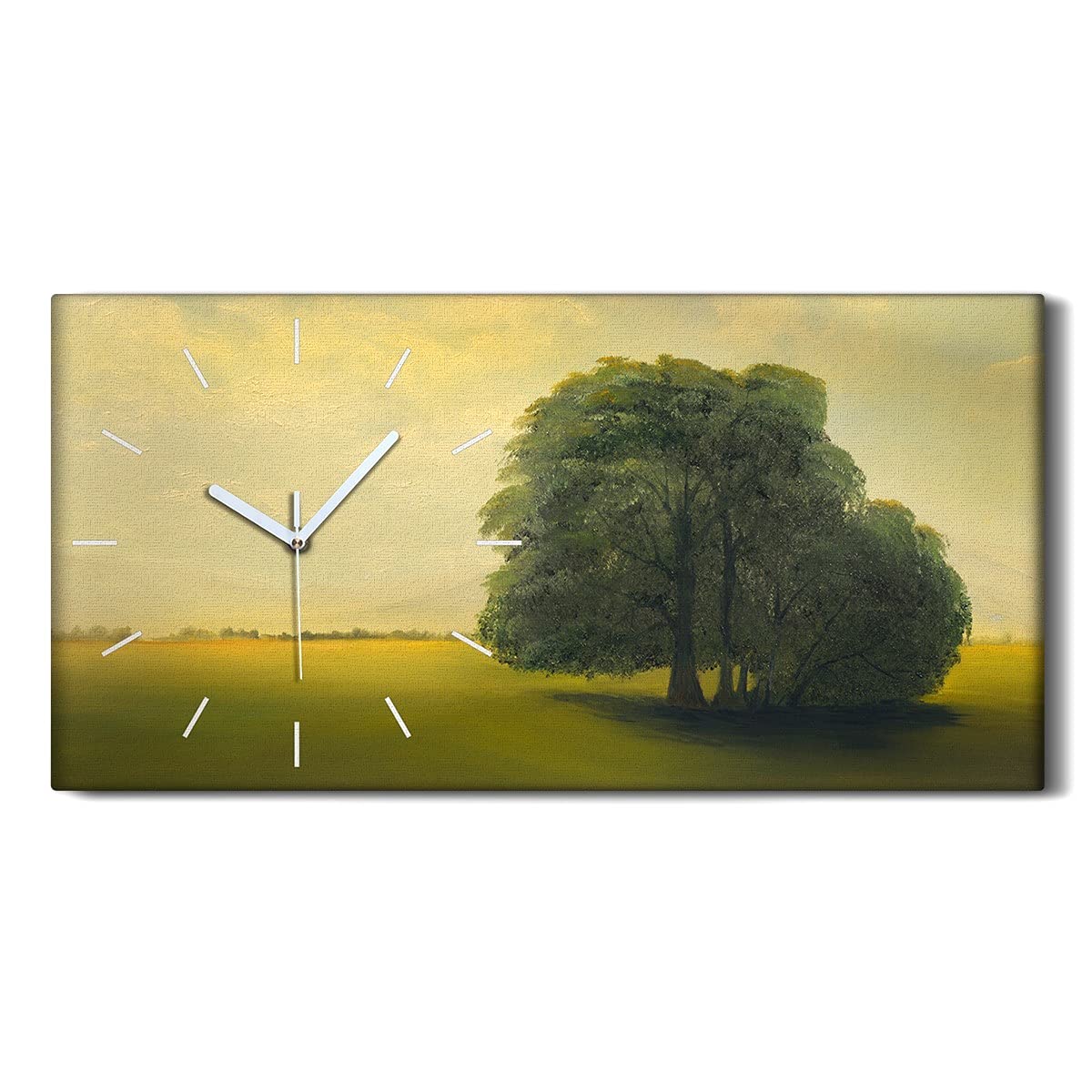 Horloge sur toile art moderne pour décoration murale de chambre