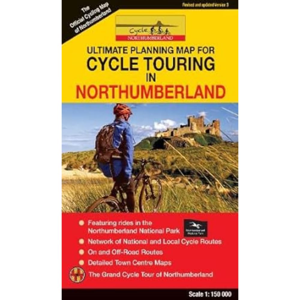 Cycle Touring Map of Northumberland - REV.3 (Sheet map)