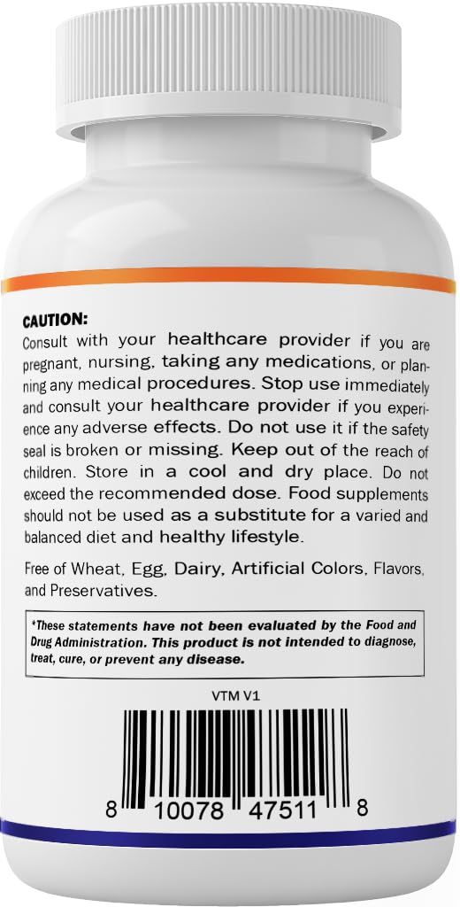 Vitamatic Calcium Supplement 1200mg with D3, K2 & B12, Immune & Bone Health Support - 365 Coated Tablets — Amazon image 9