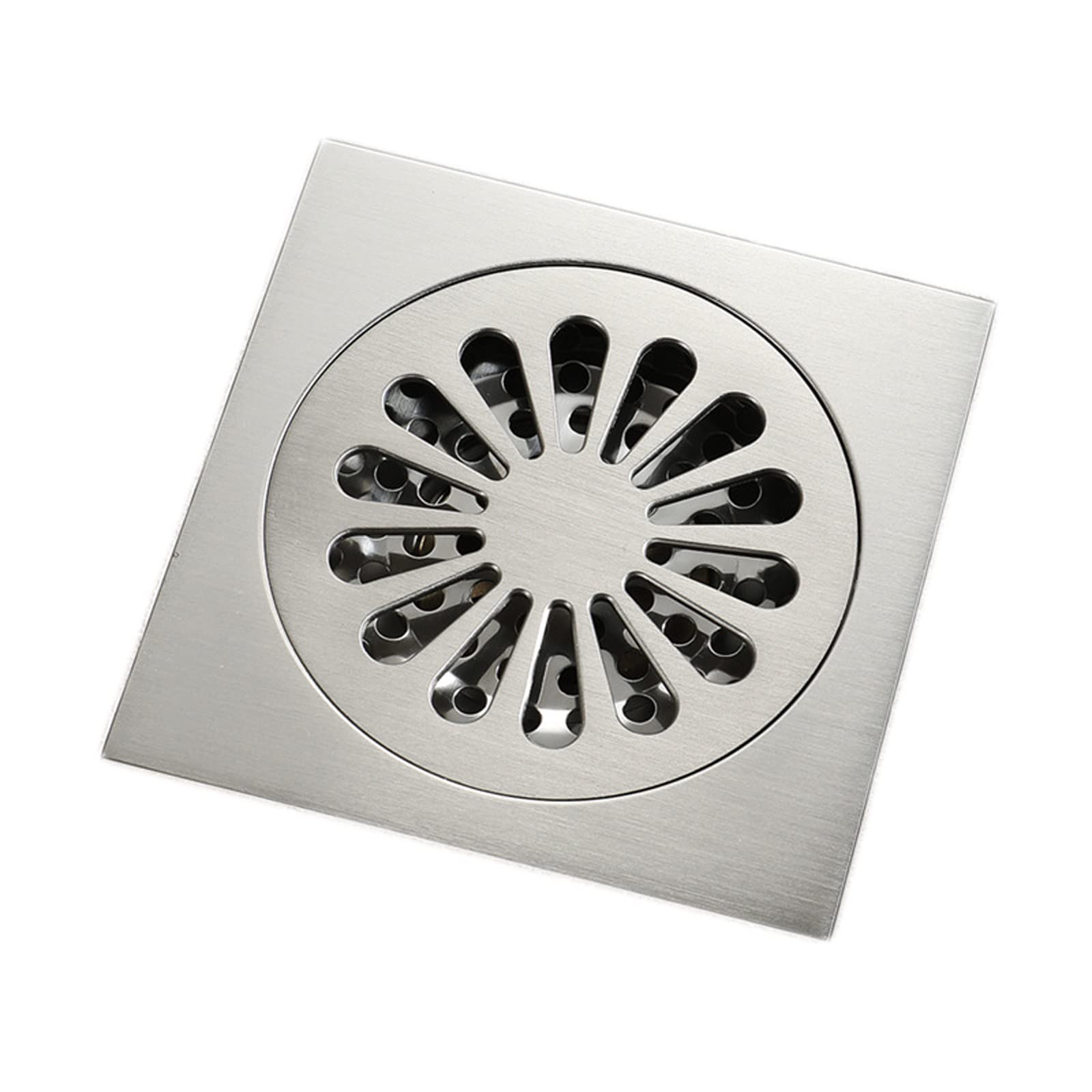 vfdaSWQQ Floor drain, Waste Drains Floor Cover Washroom Shower Drain Strainer Bath Hardware 10cm/4in