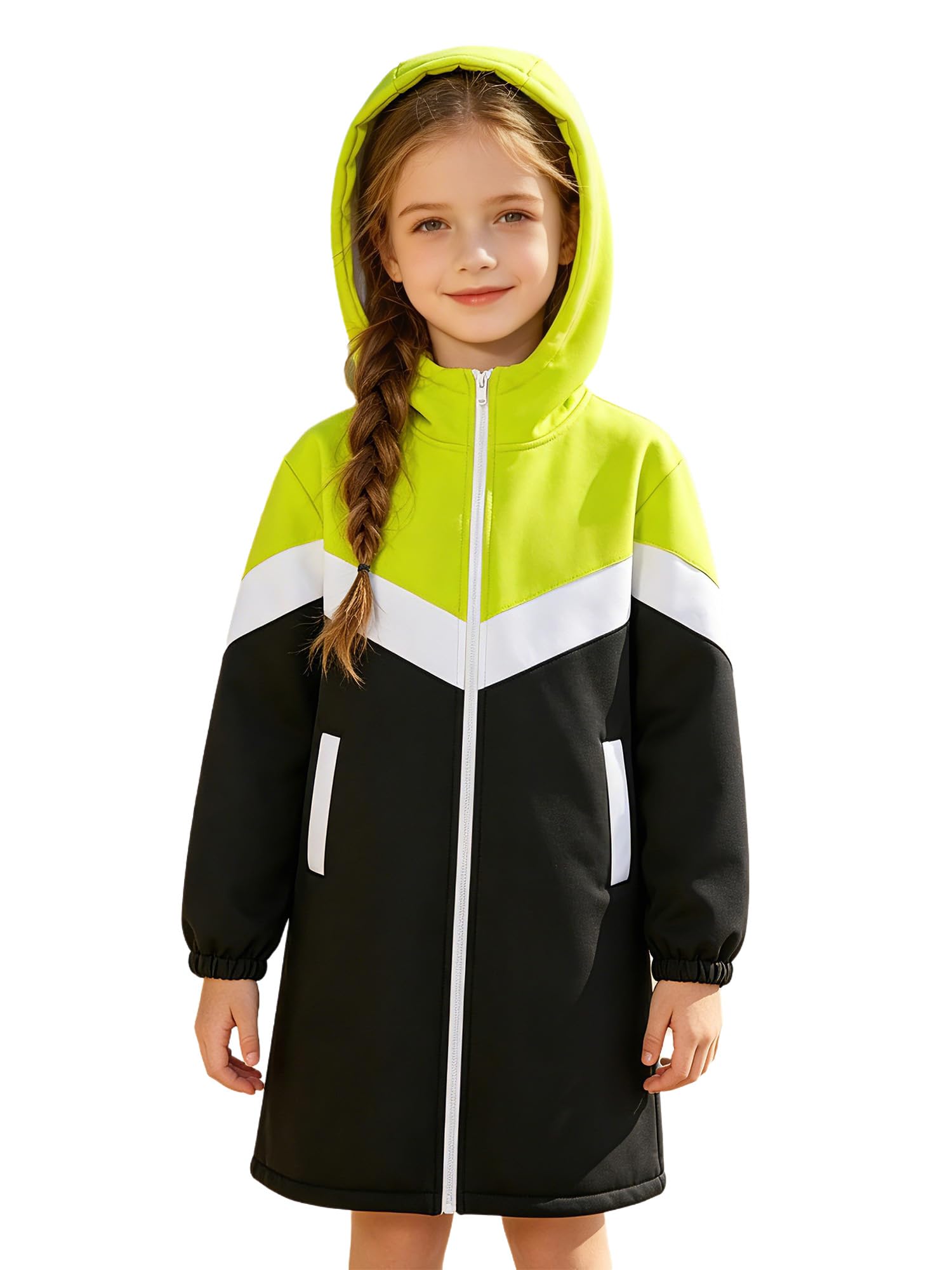 Aislor Sweat Sport Fille Peignoir Pour Enfants Rob Robe Changement Avec Capuche Veste Vent Plage Poncho Surf Absorbant Poncho Natation Épais