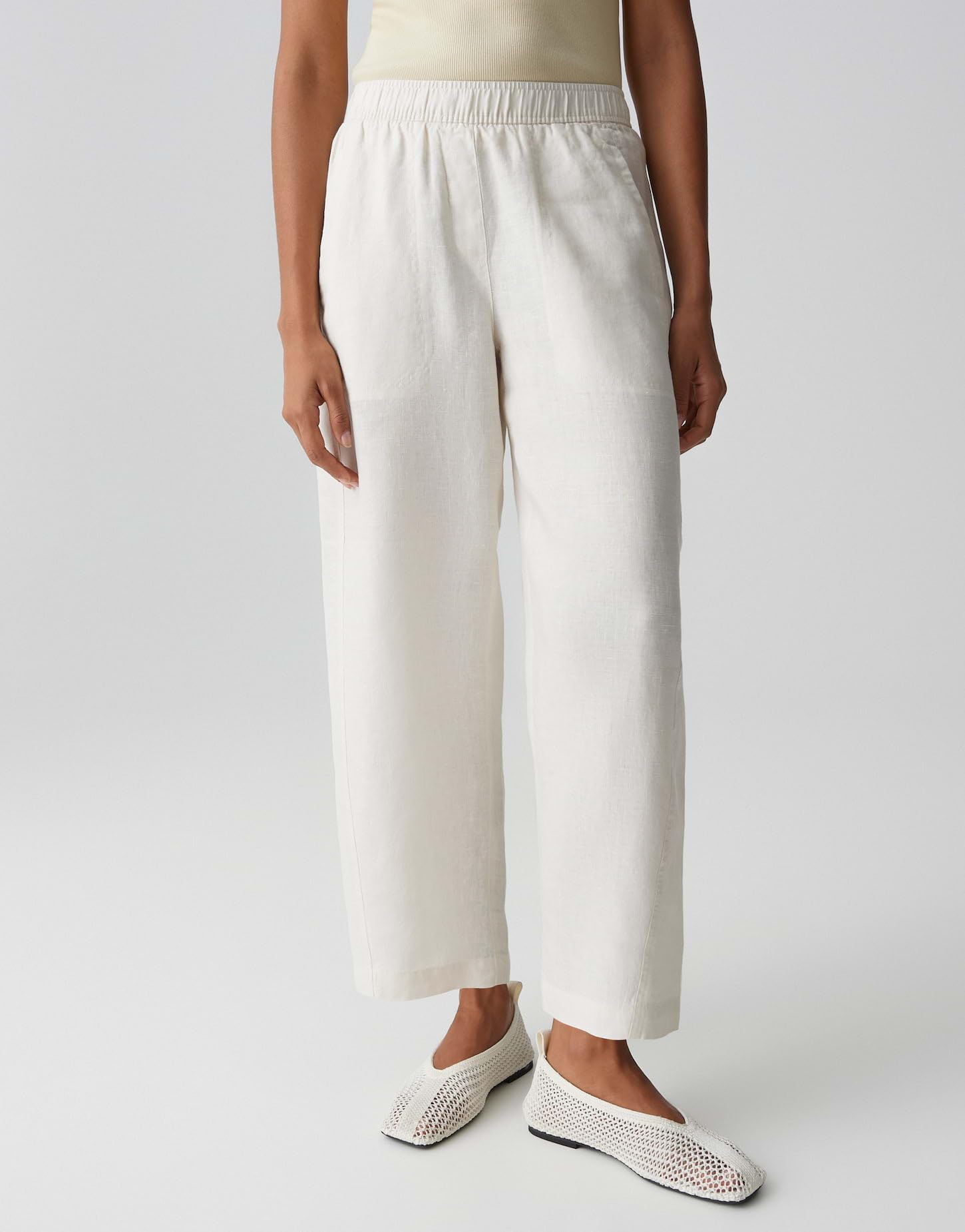 OPUS Damen City Pants | MYHA Linen Relaxed Barrel Fit aus reinem Leinen