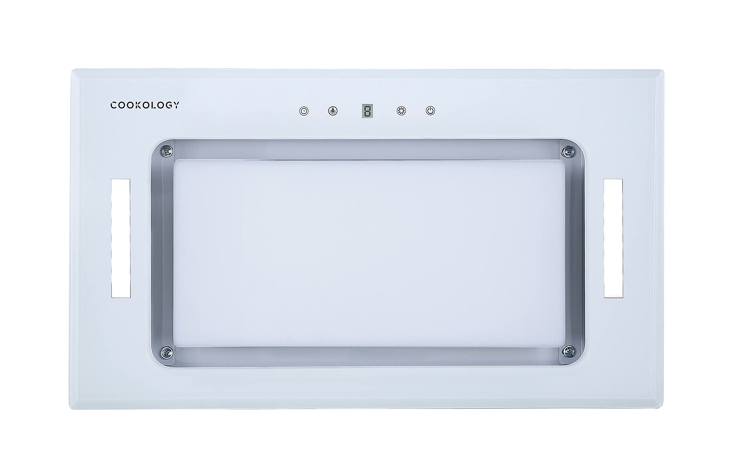 Cookology BUGL520BK/A+ Energy A+ Rated Black Glass 52cm Integrated Canopy Cooker Hood — view 7