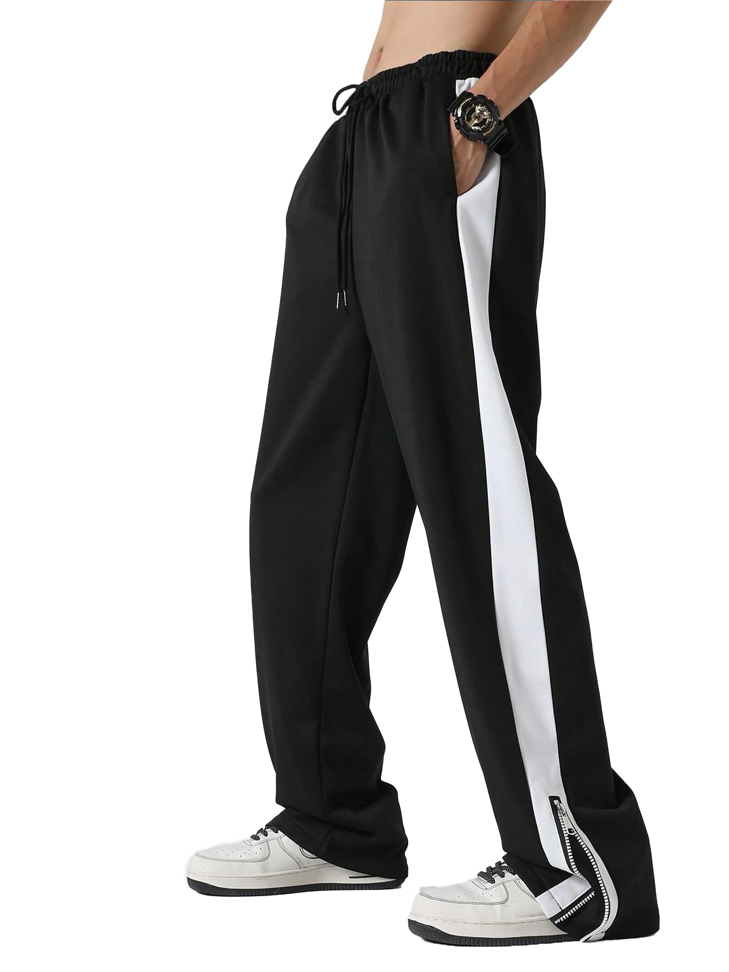 jump cuts Jump Cuts||Loose Fit Track Pants for Men||Lycra Blend Baggy Pants||Mens Stylish Baggy Track Pant-picture-40