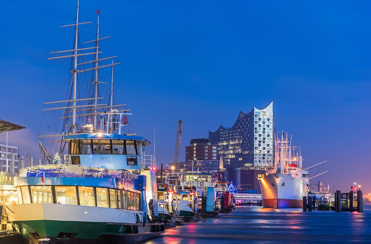 JOCHEN SCHWEIZER Geschenkgutschein: Candle Light Dinner & Hafenlichterfahrt Hamburg für 2