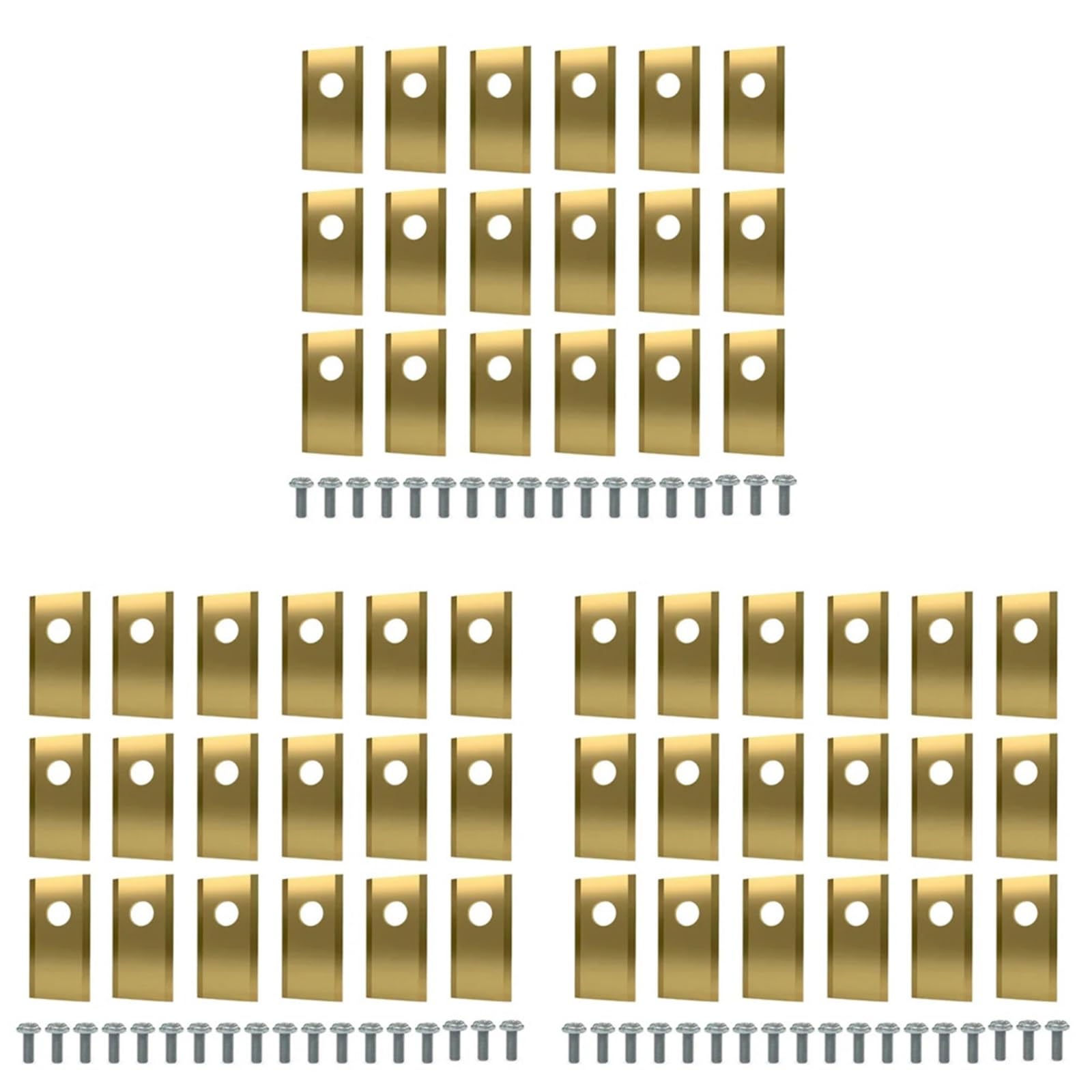 Juego De Cuchillas Corte For Cortacésped Acero Inoxidable Repuesto, 18/36/54 Uds., Robótico Compatible Con Wo&rx* Land&roid*(Gold 54PCS)