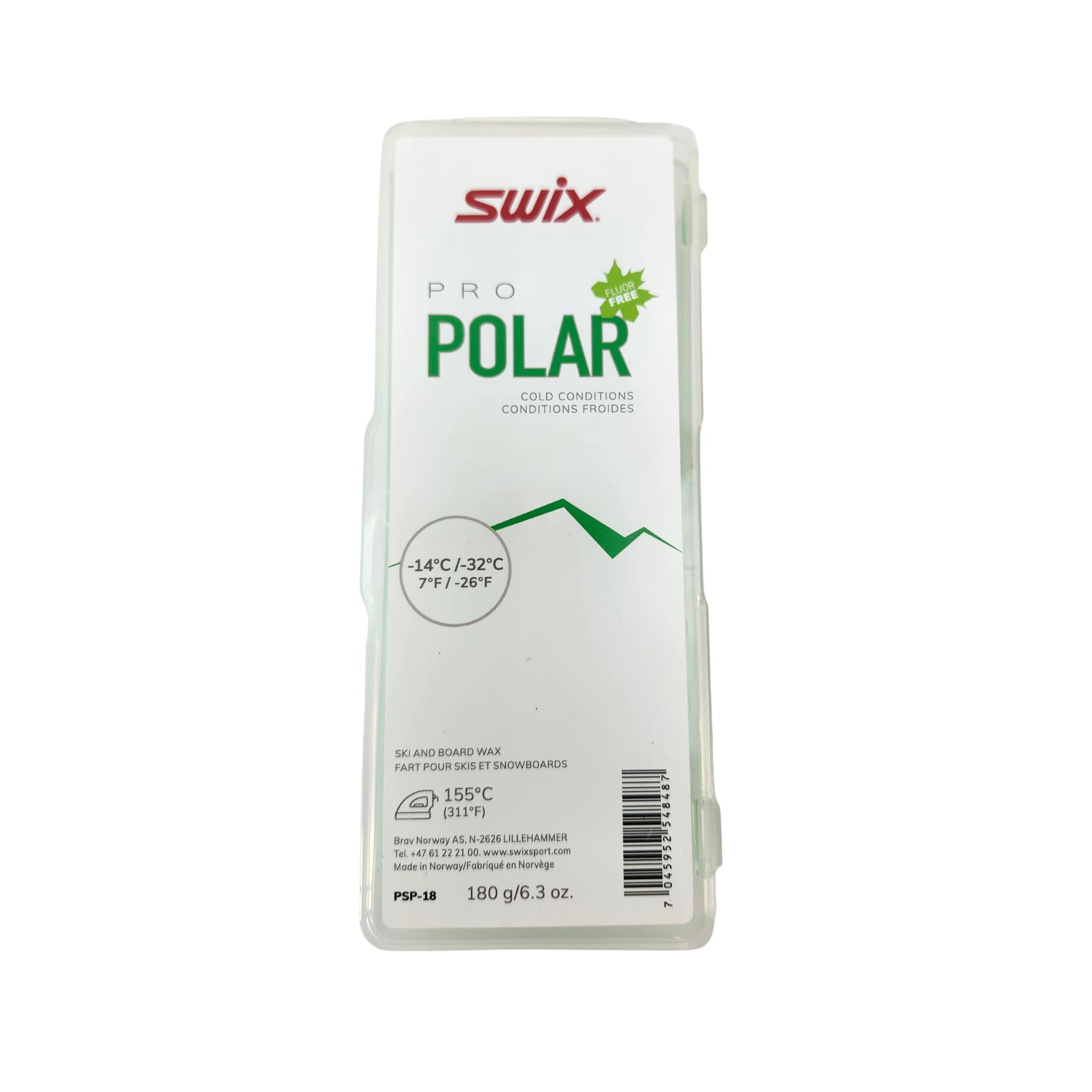 Swix PS Polar -14ºC/-32ºC 180G Board Wax One Size
